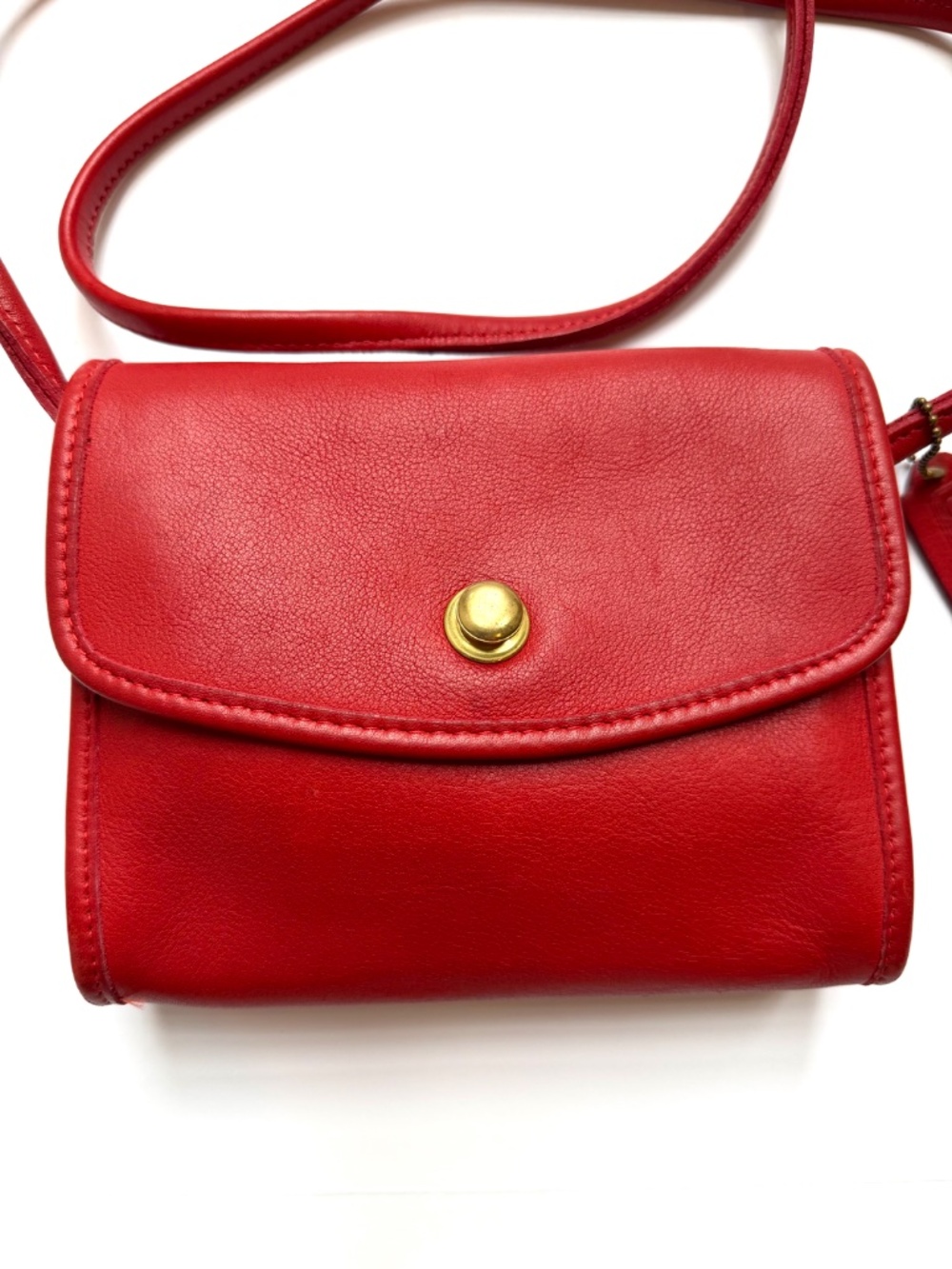 *RARE* Vintage Coach Chrystie Bag RED Leather